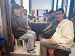 Assoc. Prof. Bo Qin visited our group & Welcome our new group members, Chengyu Zeng & Du Wang